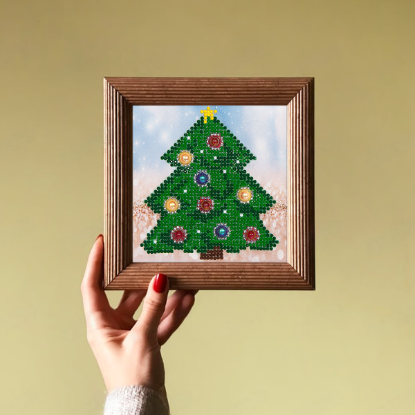 Dotz Diamond Dotz Christmas Tree Picture - 5.3" X 5.3"