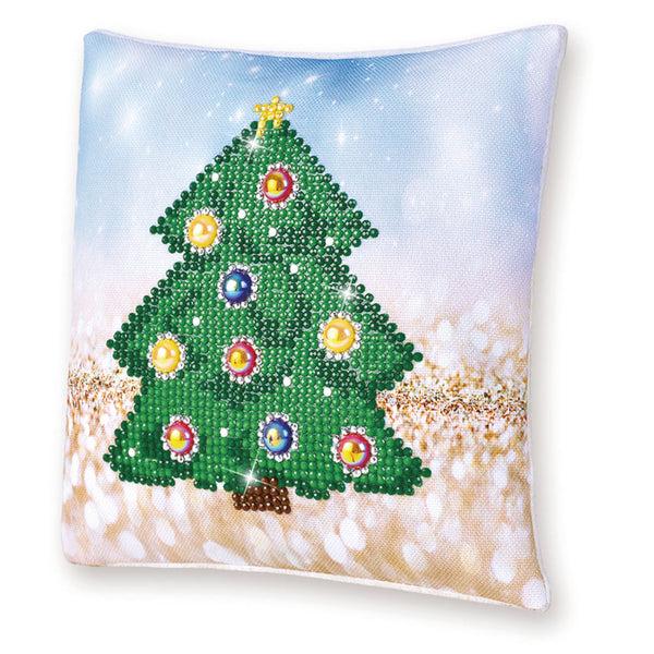 dotz Diamond Dotz Christmas Tree Pillow - 7.1" x 7.1"