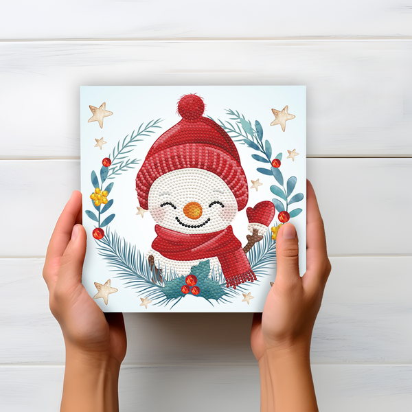 Dotz Diamond Dotz Christmas Trio Snowman - 8.7" X 8.7"