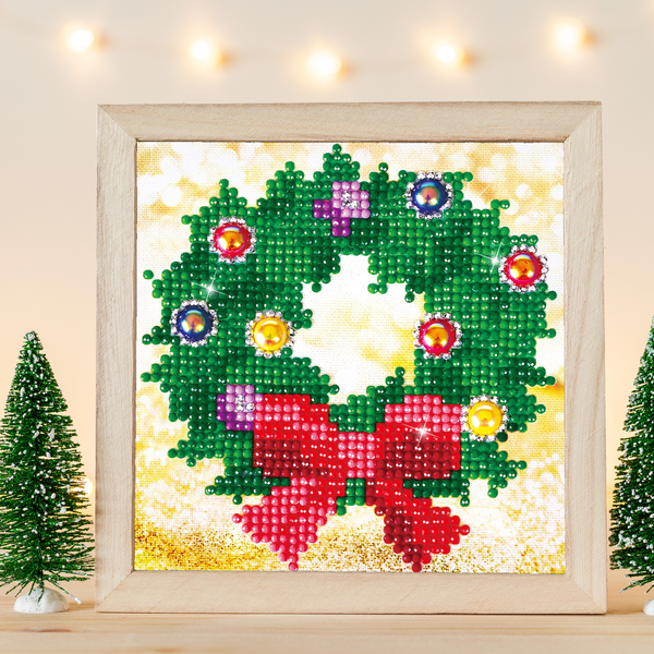 Dotz Diamond Dotz Christmas Wreath - 5.3" X 5.3"