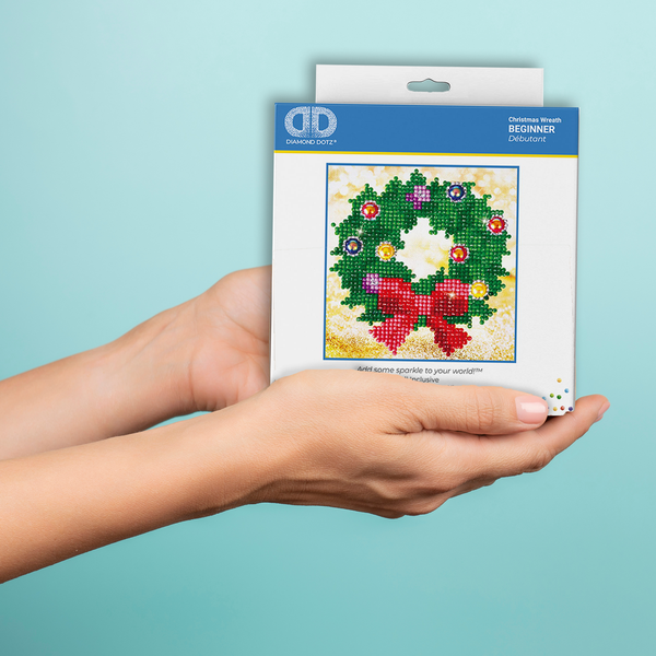 Dotz Diamond Dotz Christmas Wreath - 5.3" X 5.3"