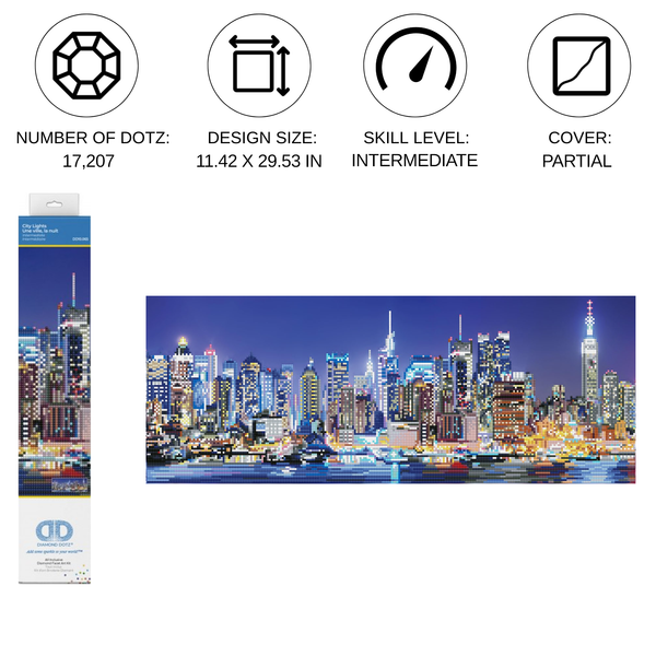 Dotz Diamond Dotz City Lights - 29.5" X 11.4"