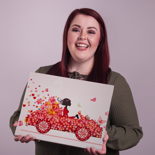 Dotz Diamond Dotz Colorful Carriage - 20.1" X 16.1"