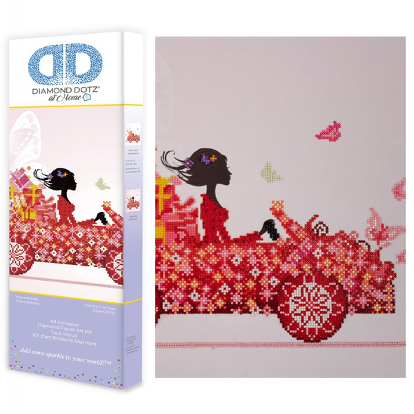 Dotz Diamond Dotz Colorful Carriage - 20.1" X 16.1"