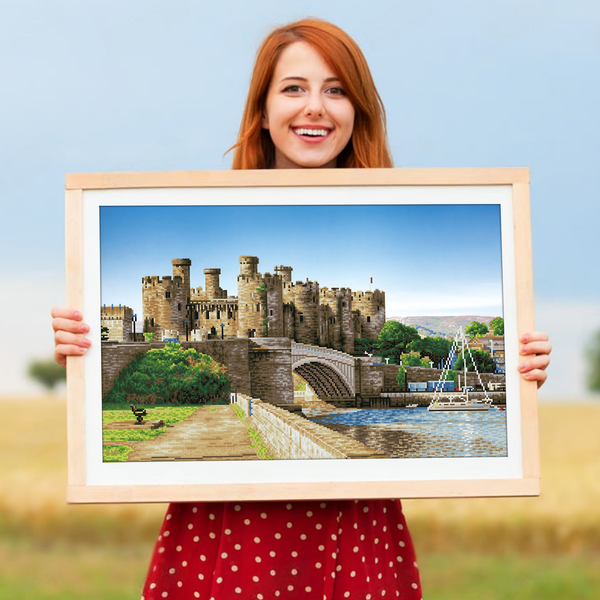 Dotz Diamond Dotz Conwy Castle Wales - 29.5" X 19.7"