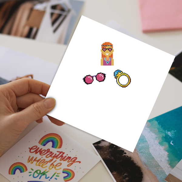 Dotz Diamond Dotz Cool Girl - DOTZIES Stickers Kit