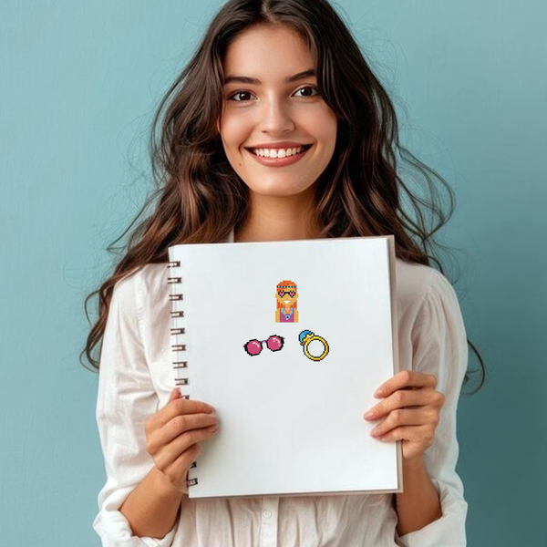 Dotz Diamond Dotz Cool Girl - DOTZIES Stickers Kit