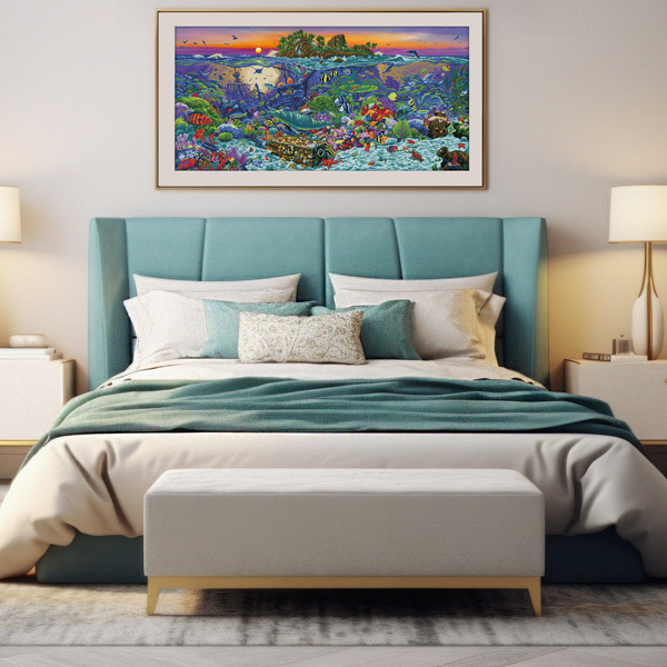 Dotz Diamond Dotz Coral Reef Island - 52.0" X 25.6"