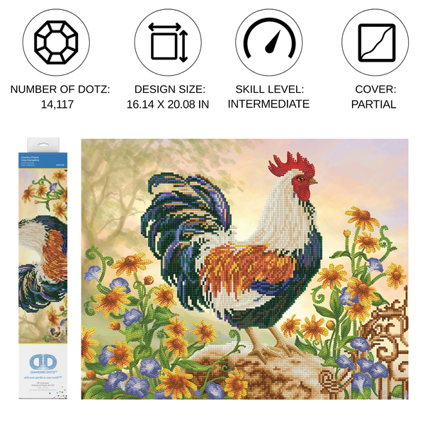 Dotz Diamond Dotz Country Charm - 20.1" X 16.1"