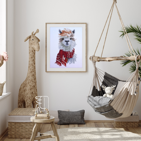 Dotz Diamond Dotz Cozy Llama - 14.2" X 18.1"