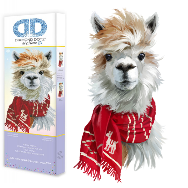 Dotz Diamond Dotz Cozy Llama - 14.2" X 18.1"