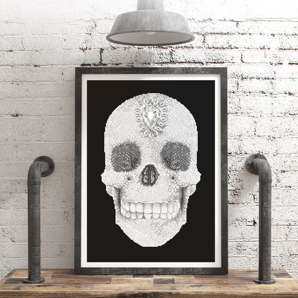 Dotz Diamond Dotz Crystal Skull - 16.5" X 23.6"