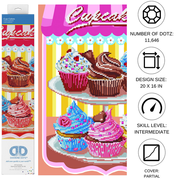 Dotz Diamond Dotz Cup Cakes - 16.0" X 20.0"