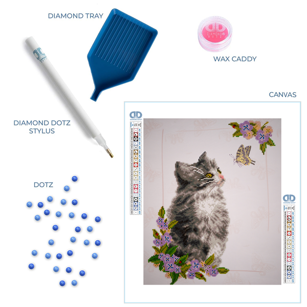 Dotz Diamond Dotz Curious Kitten - 14.2" X 18.1"