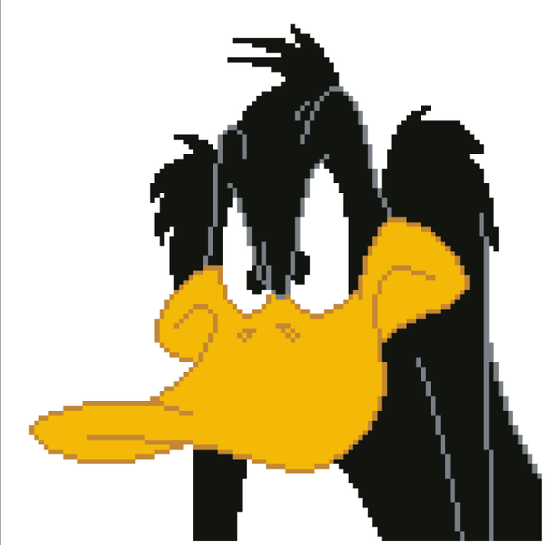 Dotz Diamond Dotz Daffy Duck - 12.6" X 12.6"