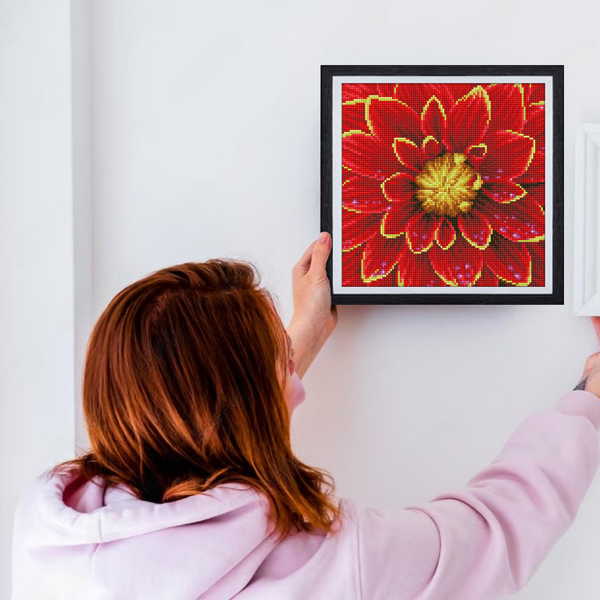 Dotz Diamond Dotz Dahlia With Frame - 12.0" X 12.0"
