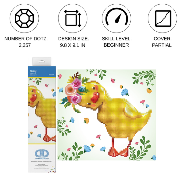 Dotz Diamond Dotz Daisy - 9.1" X 9.8"