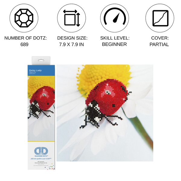 Dotz Diamond Dotz Daisy Lady - 7.9" X 7.9"