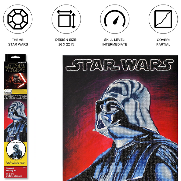 Dotz Diamond Dotz Darth Vader - 16.5" X 22.4"