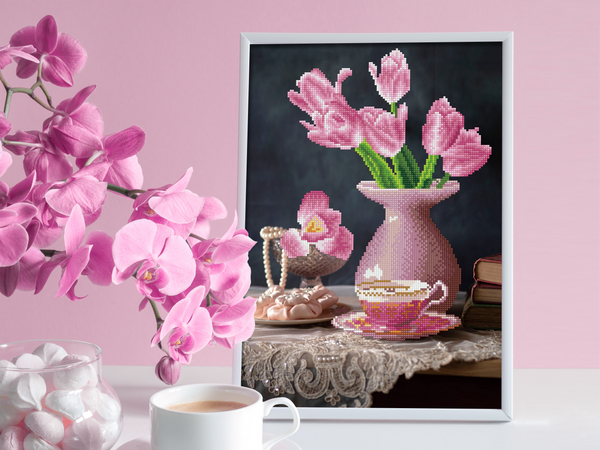 Dotz Diamond Dotz Daybreak Tulips - 13.6" X 20.5"