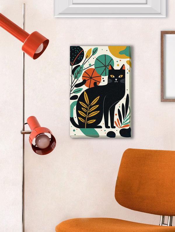 Dotz Diamond Dotz Decor Boho Cat - 7.9" X 11.8"