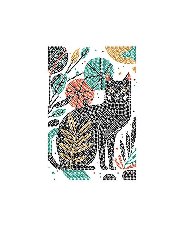 Dotz Diamond Dotz Decor Boho Cat - 7.9" X 11.8"