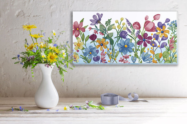 Dotz Diamond Dotz Decor Field Flowers - 15.8" X 7.9"