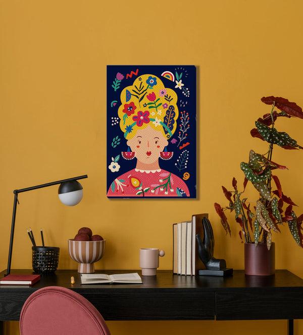 Dotz Diamond Dotz Decor Floral Girl - 7.9" X 11.8"