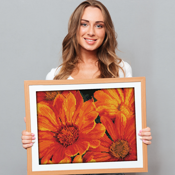 Dotz Diamond Dotz Delosperma In Bloom - 15.8" X 11.8"