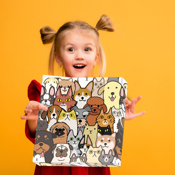 Dotz Diamond Dotz Dogs & DOTZ - 11.0" X 11.0"