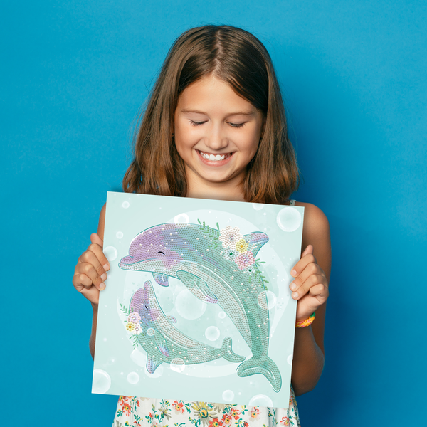 Dotz Diamond Dotz Dolphin Dance - 11.0" X 11.0"