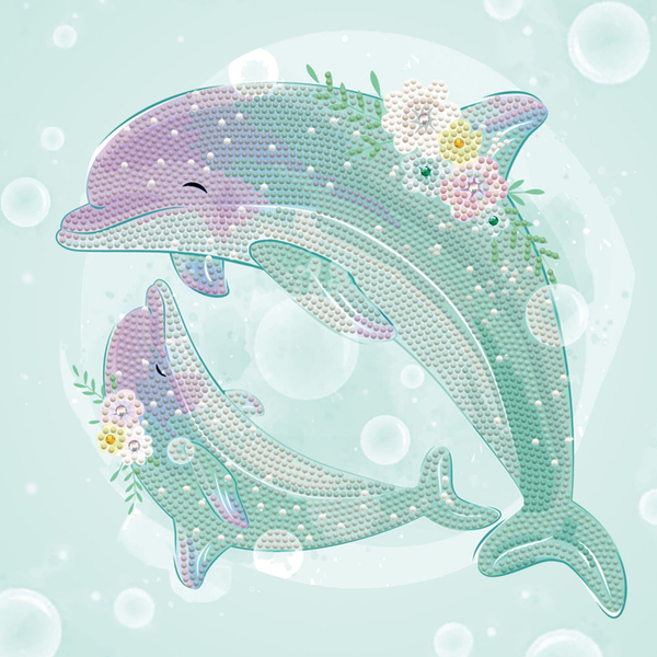 dotz Diamond Dotz Dolphin Dance - 11.0" x 11.0"