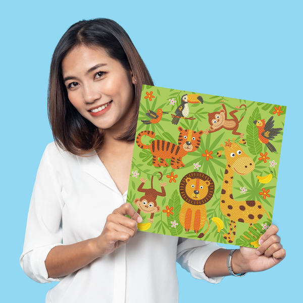 Dotz Diamond Dotz Dotz In The Jungle - 11.0" X 11.0"