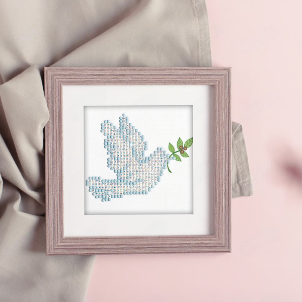 Dotz Diamond Dotz Dove Of Peace - 4.0" X 4.0"