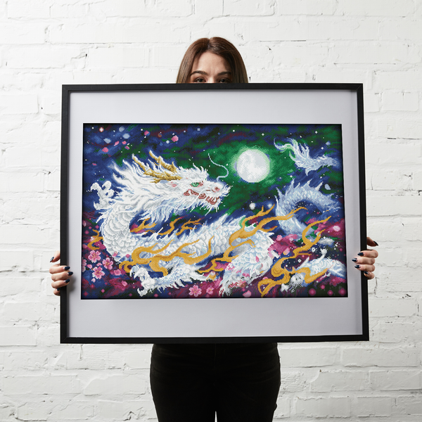 Dotz Diamond Dotz Dragon Flame - 35.8" X 23.6"