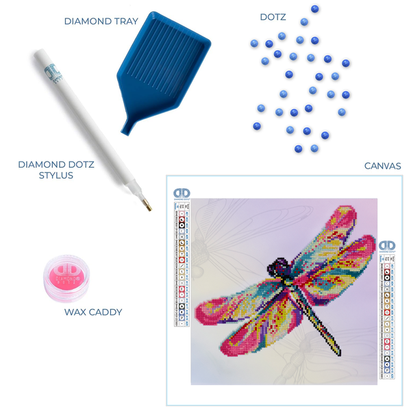 Dotz Diamond Dotz Dragon Fly Glissen - 15.2" X 15.2"