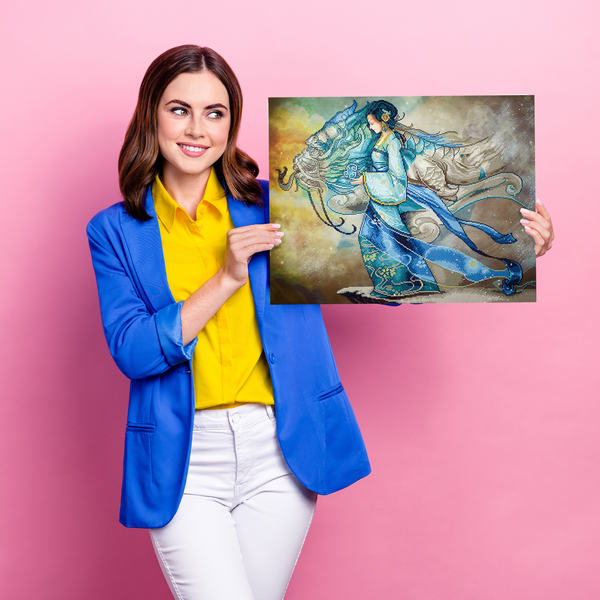 Dotz Diamond Dotz Dragon Princess - 33.5" X 26.4"