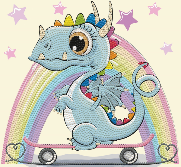 Dotz Diamond Dotz Dragon Skate - 9.8" X 9.1"