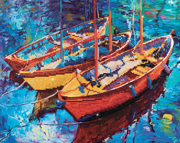 Dotz Diamond Dotz Dream Boats - 18.5" X 15.0"