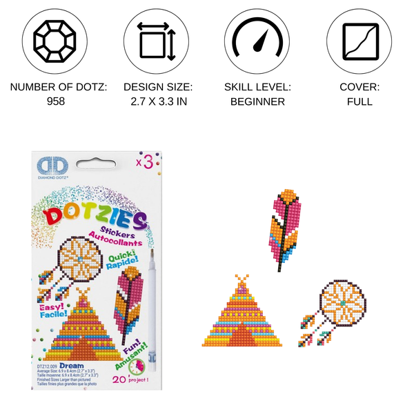 Dotz Diamond Dotz Dream - DOTZIES Stickers Kit
