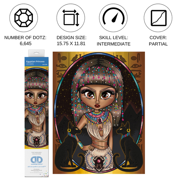 Dotz Diamond Dotz Egyptian Princess - 11.8" X 15.8"