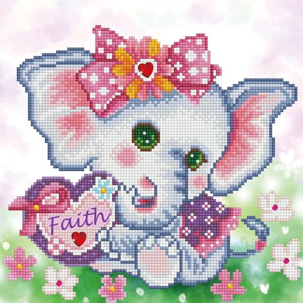 dotz Diamond Dotz Faith Elephant - 11.8" x 11.8"