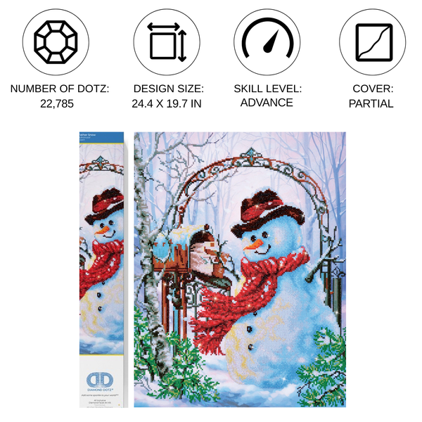 Dotz Diamond Dotz Father Snow - 19.7" X 24.4"