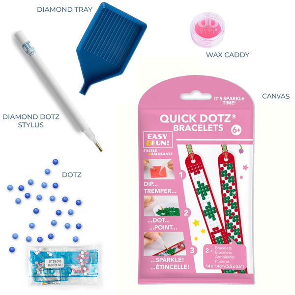 Dotz Diamond Dotz Festive Bracelets Kit - 0.6" X 5.5"