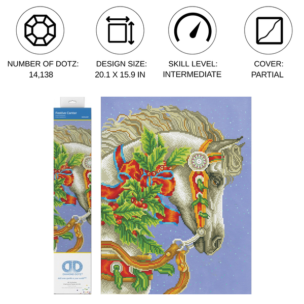 Dotz Diamond Dotz Festive Canter - 16.1" X 21.3"