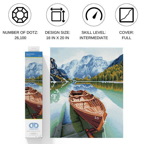 Dotz Diamond Dotz Fjord Travel - 16.3" X 20.3"