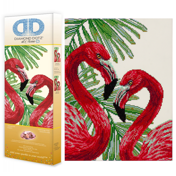 Dotz Diamond Dotz Flamingo Flair - 13.8" X 17.7"