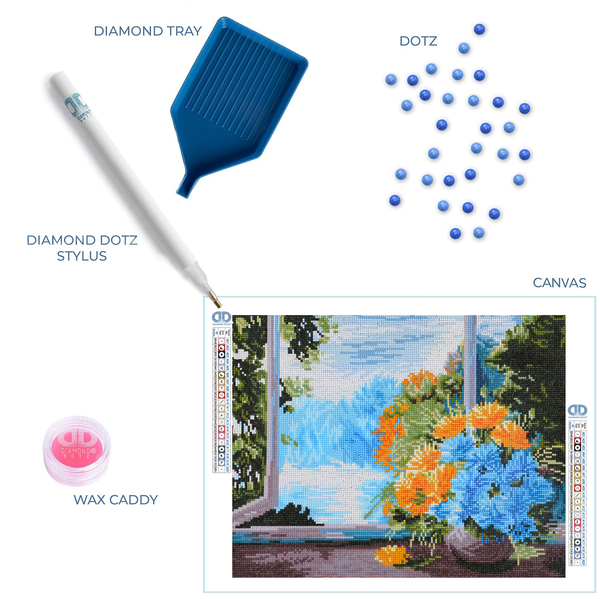 Dotz Diamond Dotz Floral Serenity - 18.1" X 14.2"