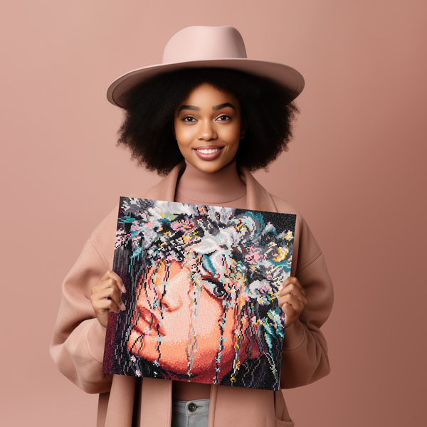 Dotz Diamond Dotz Flower Girl - 16.1" X 16.1"