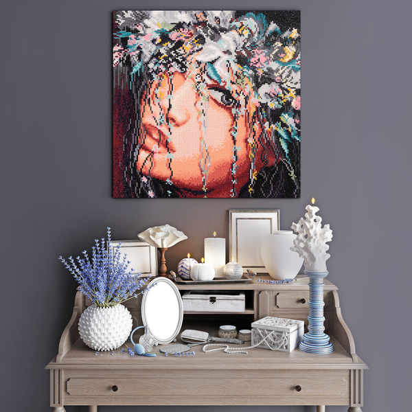 Dotz Diamond Dotz Flower Girl - 16.1" X 16.1"